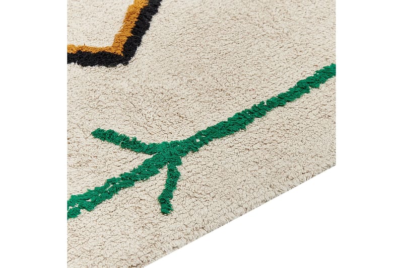 Cetmi Bomullsmatta 160x230 cm - Beige - Textilier & mattor - Mattor - Modern matta - Bomullsmattor