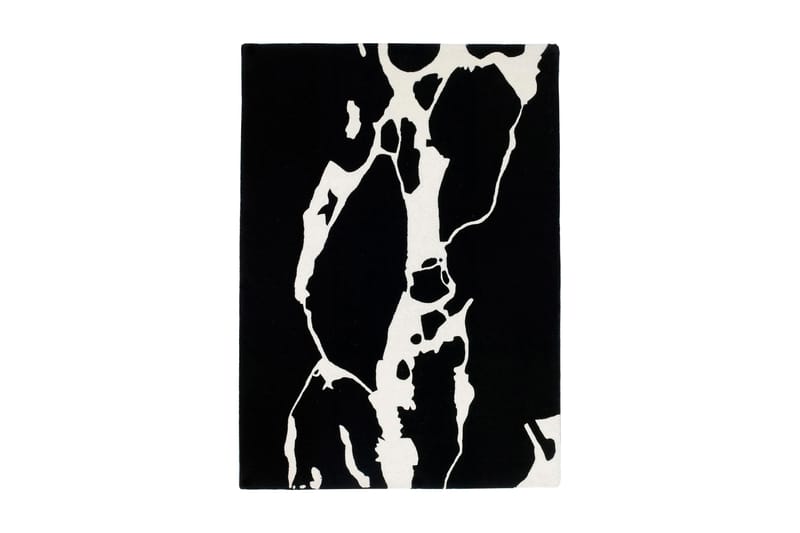 CITY OF ISLANDS Ullmatta 140x200 Svart/Vit - Ullmattor