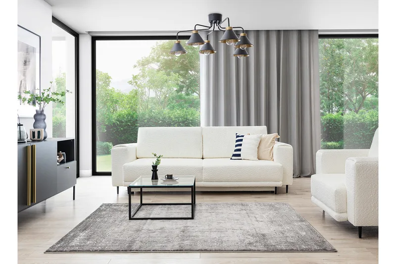 Codrila Ryamatta Rektangulär 180x120 cm - Grå - Textilier & mattor - Mattor - Modern matta - Ryamattor