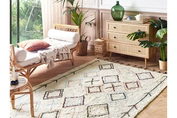 Corum Ryamatta 140x200 cm - Beige - Textilier & mattor - Mattor - Modern matta - Bomullsmattor