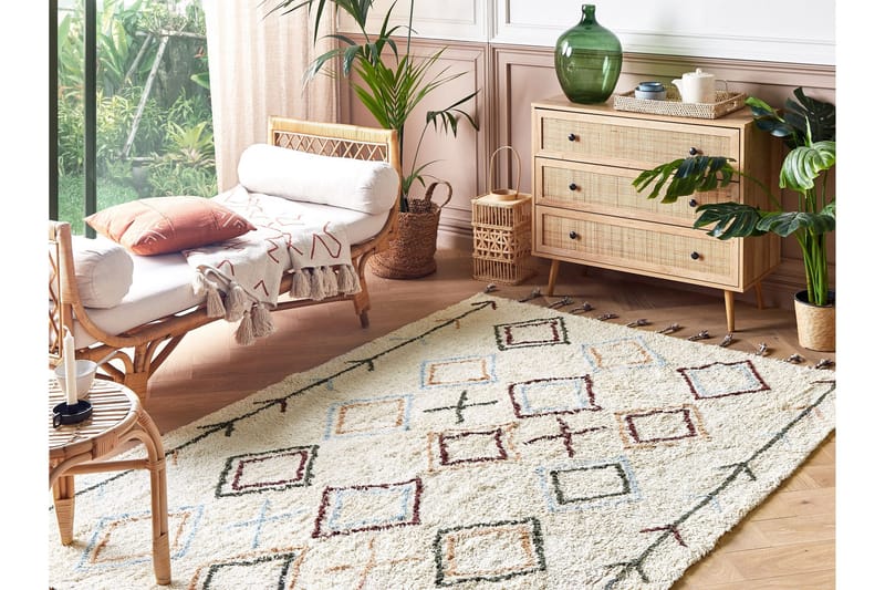 Corum Ryamatta 160x230 cm - Beige - Textilier & mattor - Mattor - Modern matta - Bomullsmattor