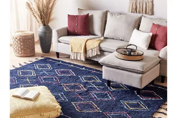 Corum Ryamatta 160x230 cm - Svart - Textilier & mattor - Mattor - Modern matta - Bomullsmattor