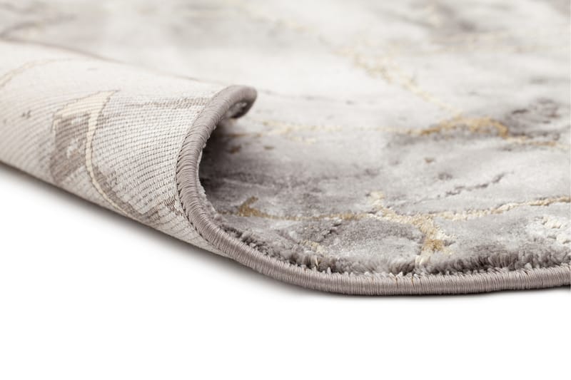 CRAFT CONCRETE Rund 80 cm Guld - Friezemattor - Wiltonmattor - Stora mattor