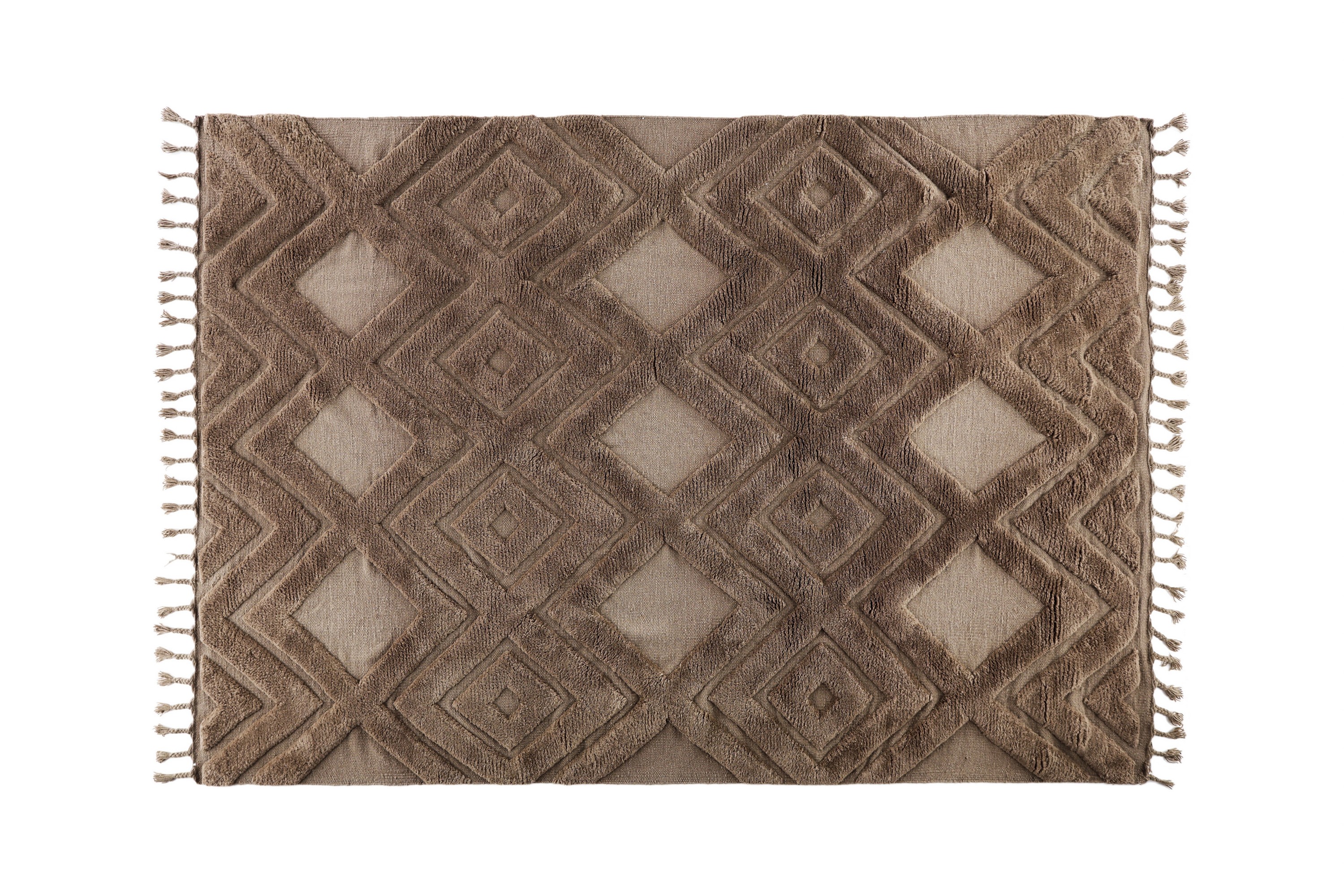 dahlia ullmatta 200x300 cm rektangulär - nougat