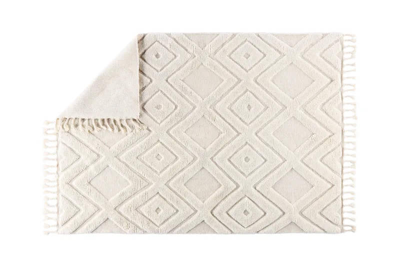 Dahlia Ullmatta 200x300 cm Rektangulär - Vit - Textilier & mattor - Mattor - Modern matta - Ullmattor