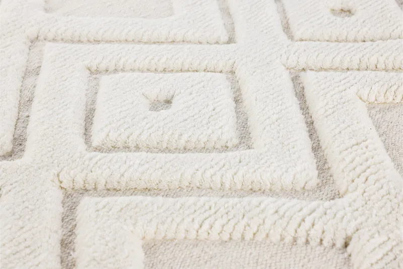 Dahlia Ullmatta 300x400 cm Rektangulär - Vit - Textilier & mattor - Mattor - Modern matta - Ullmattor