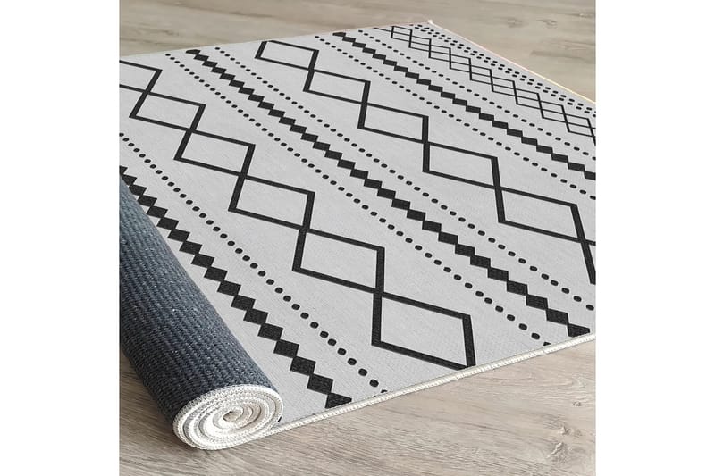 Dali Bomullsmatta 100x300 cm Rektangulär - Vit - Textilier & mattor - Mattor - Modern matta - Bomullsmattor