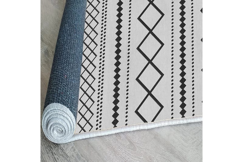 Dali Bomullsmatta 100x300 cm Rektangulär - Vit - Textilier & mattor - Mattor - Modern matta - Bomullsmattor