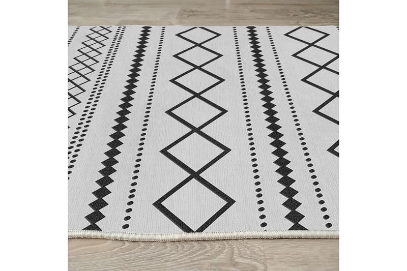 Dali Bomullsmatta 100x300 cm Rektangulär - Vit - Textilier & mattor - Mattor - Modern matta - Bomullsmattor