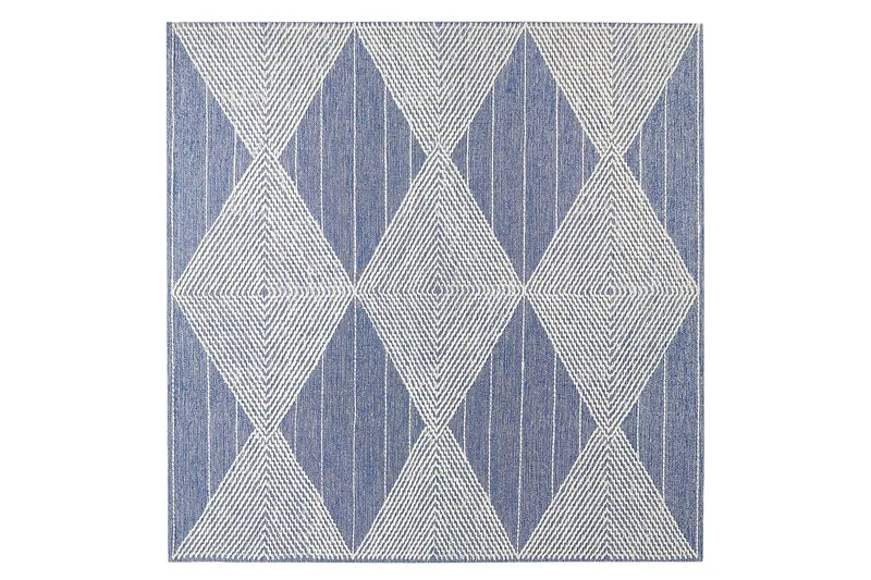 Datca Ullmatta 200x200 cm, Blå