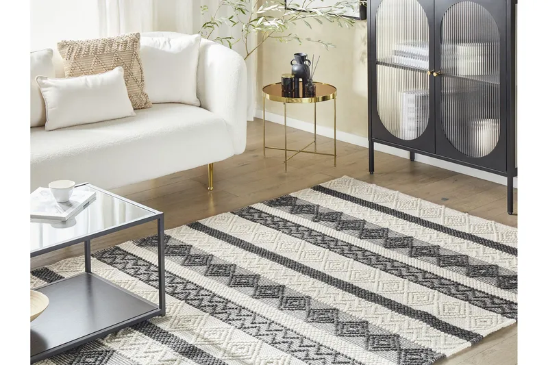 Davutlar Ullmatta 200x200 cm - Beige - Textilier & mattor - Mattor - Modern matta - Ullmattor