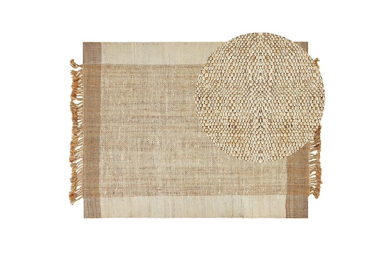 Dedemli Jutematta 160x230 cm - Beige - Textilier & mattor - Mattor - Modern matta - Jutemattor & sisalmattor