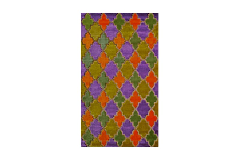 DIAMOND 2003C Matta 160x230 cm Grön/Lila/Orange - Gångmattor