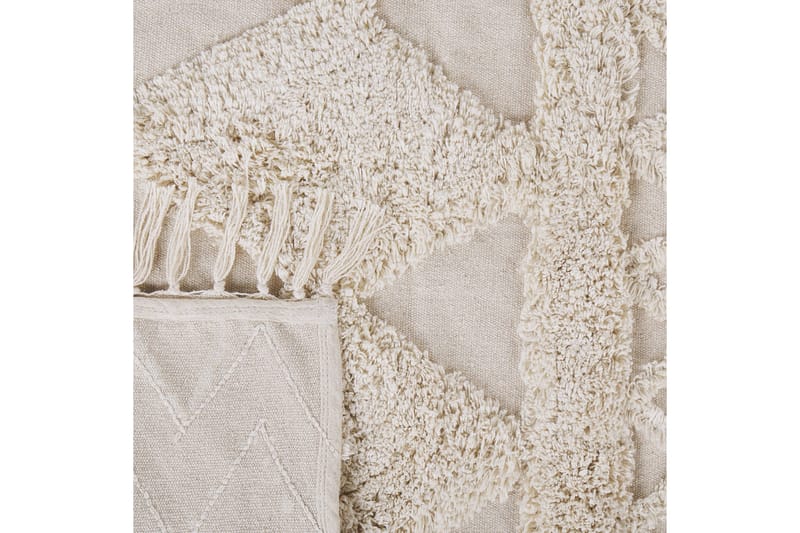 Didim Bomullsmatta 140x200 cm - Beige - Textilier & mattor - Mattor - Modern matta - Bomullsmattor