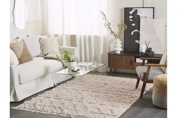 Didim Bomullsmatta 160x230 cm - Beige - Textilier & mattor - Mattor - Modern matta - Bomullsmattor
