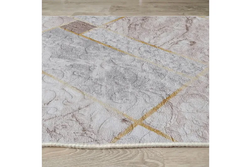 Dina Bomullsmatta 100x300 cm Rektangulär - Vit - Textilier & mattor - Mattor - Modern matta - Bomullsmattor