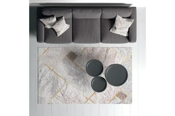 Dina Bomullsmatta 100x300 cm Rektangulär - Vit - Textilier & mattor - Mattor - Modern matta - Bomullsmattor