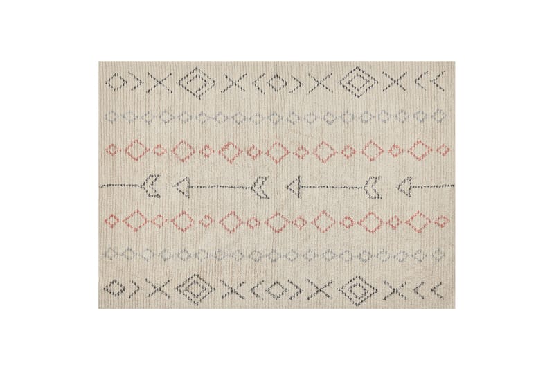 Dispur Bomullsmatta 160x230 cm Beige - Bomullsmattor