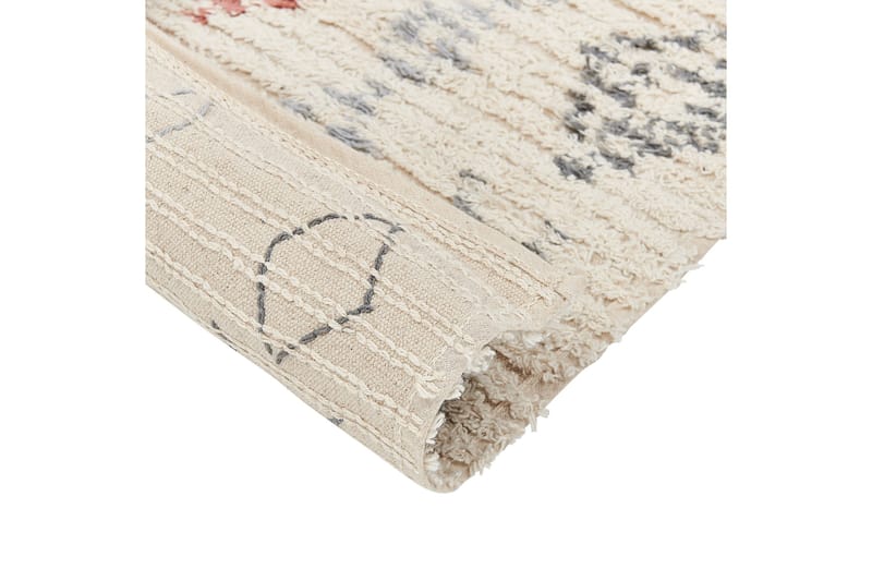 Dispur Bomullsmatta 80x150 cm - Beige - Textilier & mattor - Mattor - Modern matta - Bomullsmattor