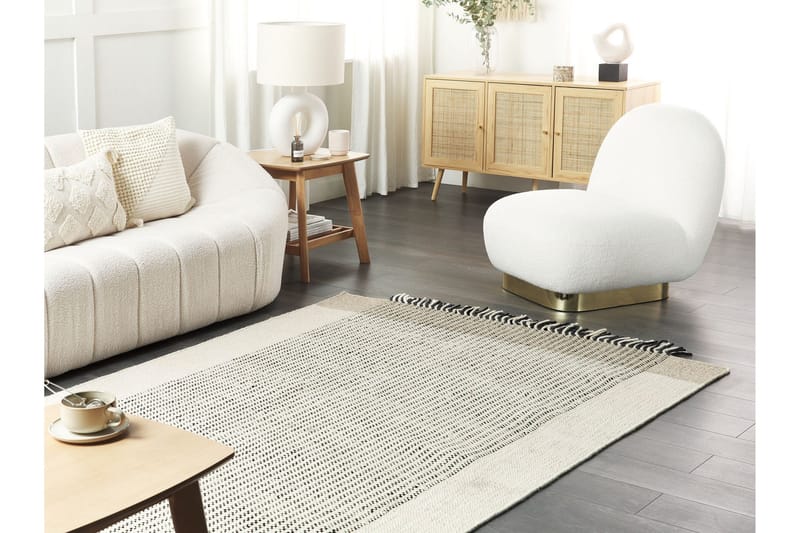 Divarli Ullmatta 160x230 cm - Beige - Textilier & mattor - Mattor - Modern matta - Ullmattor