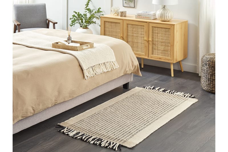 Divarli Ullmatta 80x150 cm - Beige - Textilier & mattor - Mattor - Modern matta - Ullmattor