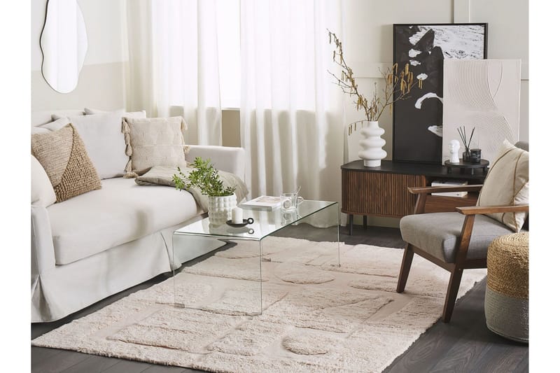 Diyadin Bomullsmatta 140x200 cm - Beige - Textilier & mattor - Mattor - Modern matta - Bomullsmattor