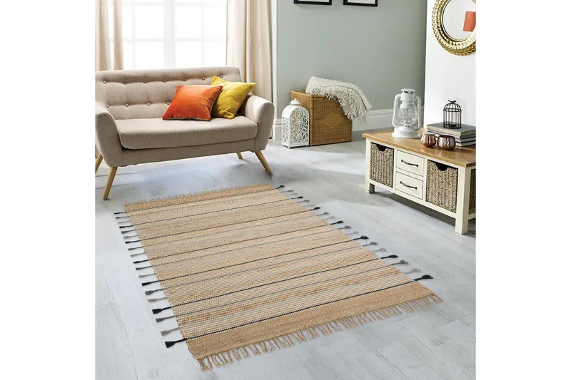 Echo Gångmatta 80x150 cm Rektangulär - Creme - Textilier & mattor - Mattor - Modern matta - Gångmattor