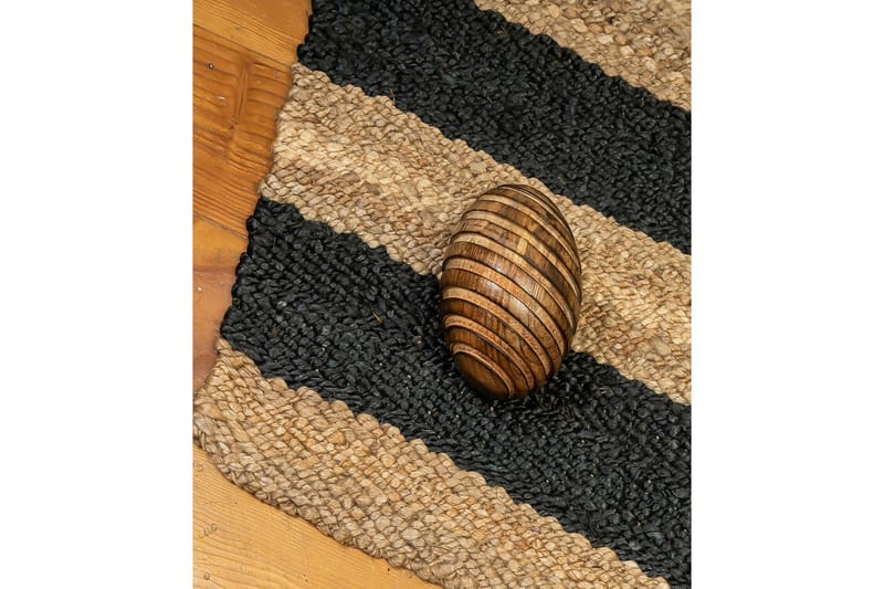 Eddie Jutematta 90x150 cm Rektangulär - Beige/Svart - Textilier & mattor - Mattor - Modern matta - Jutemattor & sisalmattor