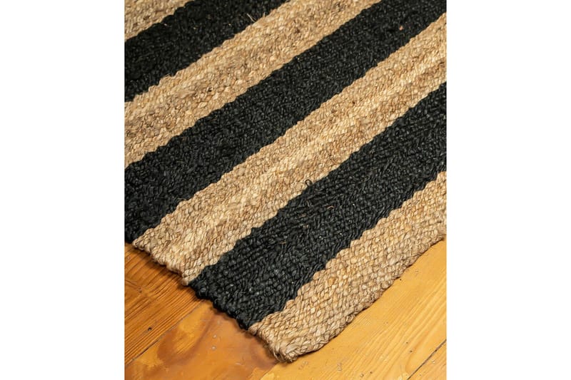 Eddie Jutematta 90x150 cm Rektangulär - Beige/Svart - Textilier & mattor - Mattor - Modern matta - Jutemattor & sisalmattor