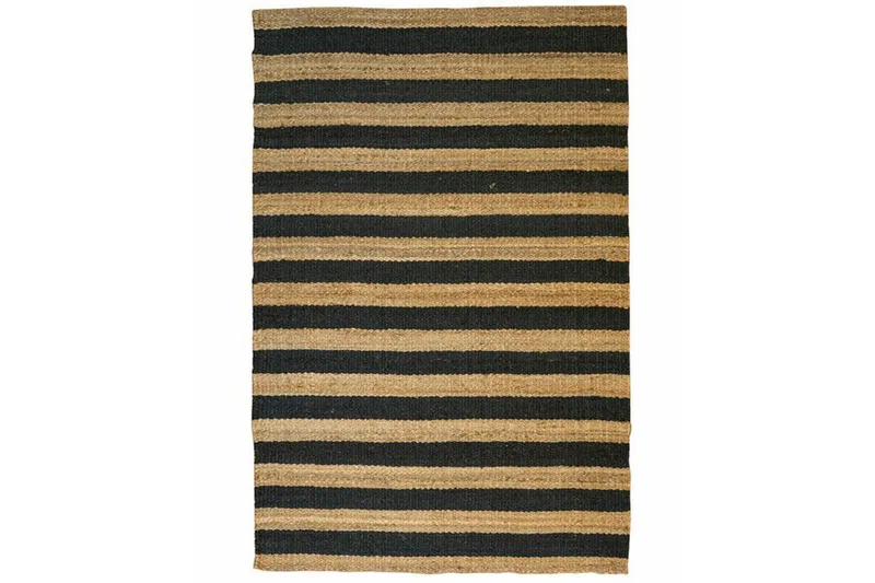 Eddie Jutematta 90x150 cm Rektangulär, Beige/Svart