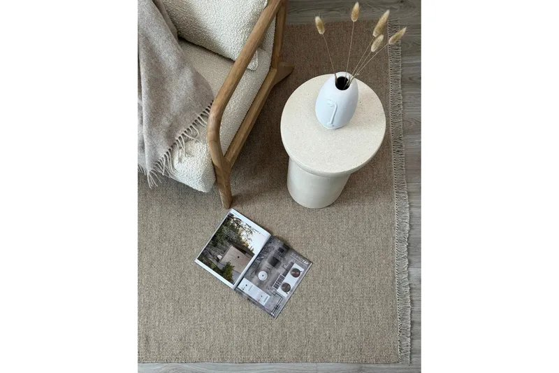 Eden Ullmatta 160x230 cm Rektangulär - Beige - Textilier & mattor - Mattor - Modern matta - Ullmattor
