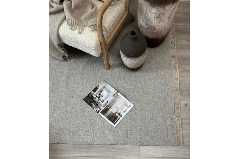 Eden Ullmatta 300x300 cm Kvadratisk - Silver - Textilier & mattor - Mattor - Modern matta - Ullmattor