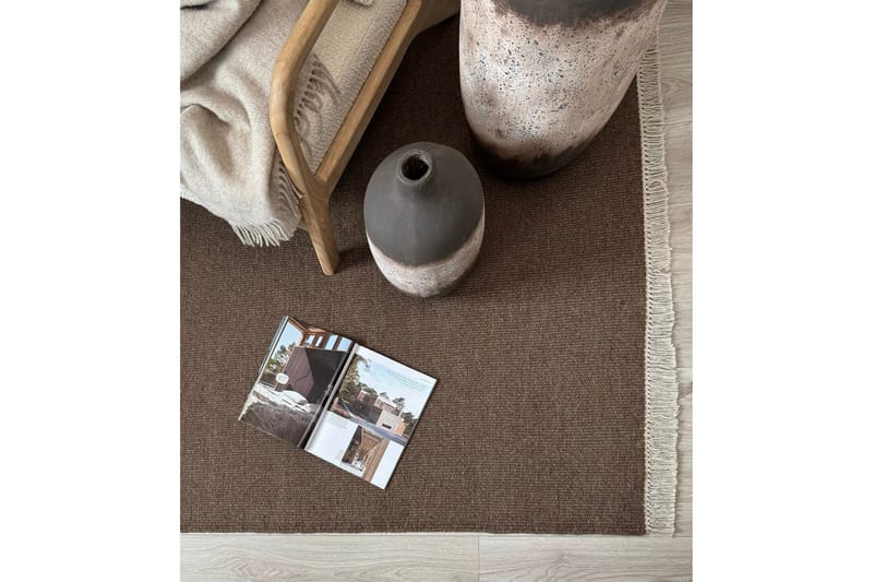 Eden Ullmatta 75x230 cm Rektangulär - Brun - Textilier & mattor - Mattor - Modern matta - Ullmattor