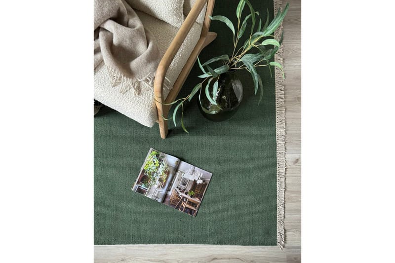 Eden Ullmatta 75x230 cm Rektangulär - Smaragdgrön - Textilier & mattor - Mattor - Modern matta - Ullmattor