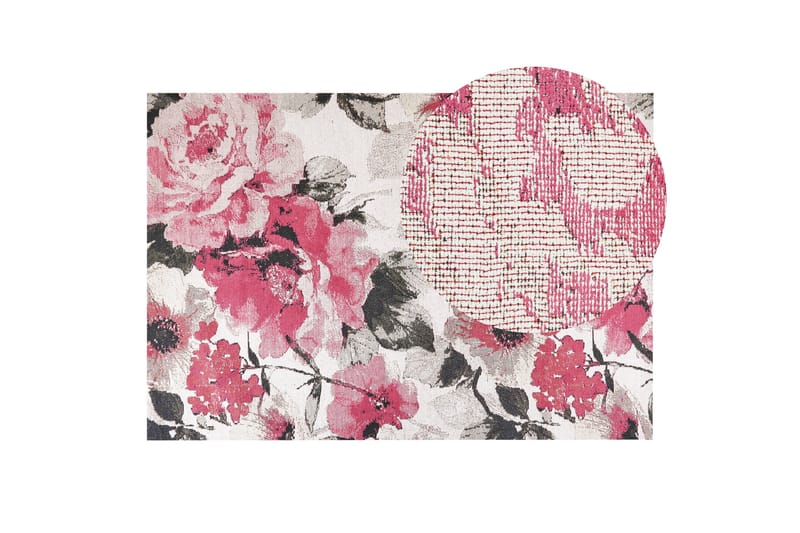 Ejaz Ryamatta 140x200 cm - Rosa - Textilier & mattor - Mattor - Modern matta - Bomullsmattor