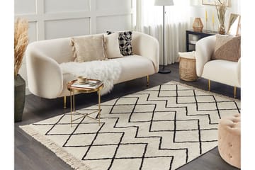 Eldes Ryamatta 160x230 cm - Beige - Textilier & mattor - Mattor - Modern matta - Bomullsmattor