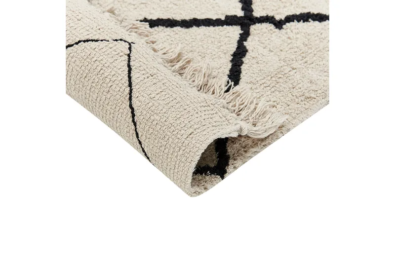 Eldes Ryamatta 160x230 cm - Beige - Textilier & mattor - Mattor - Modern matta - Ryamattor