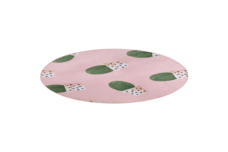 Eldivan Ryamatta 120x120 cm - Rosa - Textilier & mattor - Mattor - Modern matta - Ryamattor