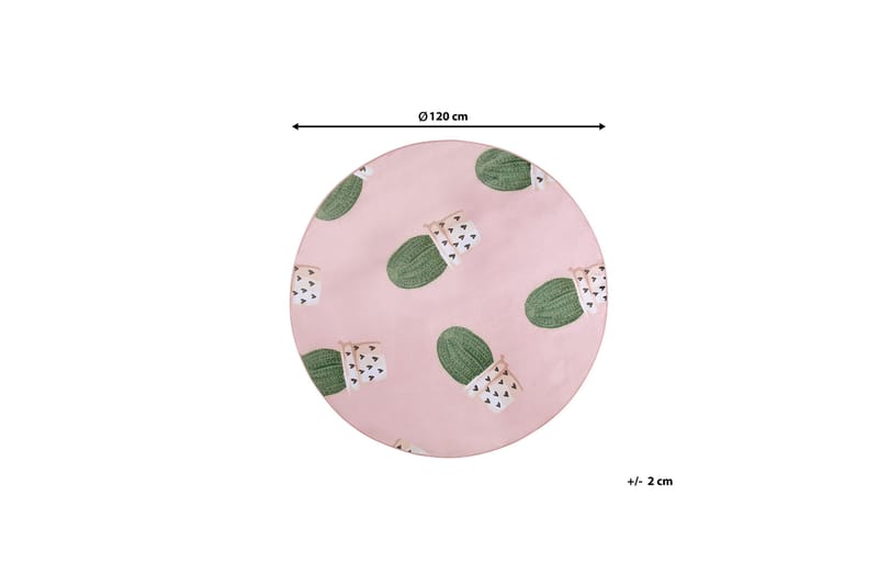 Eldivan Ryamatta 120x120 cm - Rosa - Textilier & mattor - Mattor - Modern matta - Ryamattor