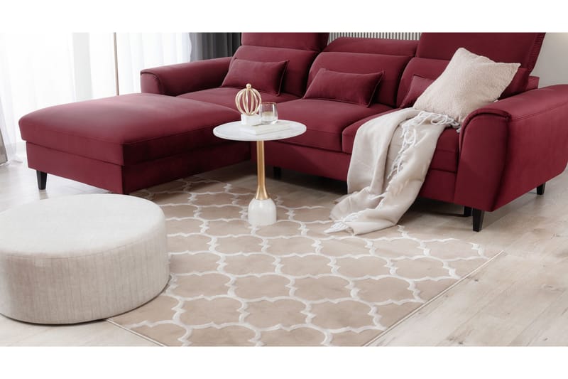 Elsher Ryamatta 180x120 cm - Beige - Textilier & mattor - Mattor - Modern matta - Ryamattor