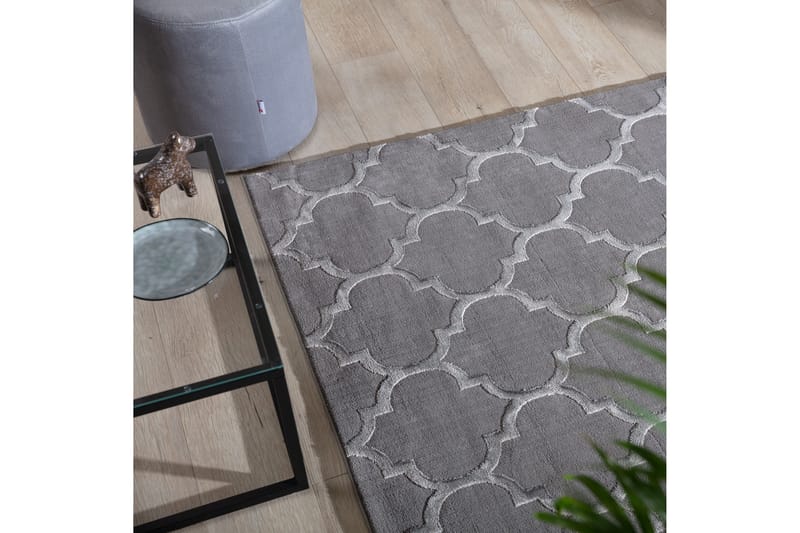 Elsher Ryamatta Rektangulär 220x160 cm - Grå - Textilier & mattor - Mattor - Modern matta - Ryamattor