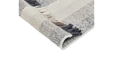 Emirler Ullmatta 140x200 cm - Svart/Vit - Textilier & mattor - Mattor - Modern matta - Ullmattor
