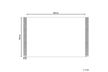 Emirler Ullmatta 140x200 cm - Svart/Vit - Textilier & mattor - Mattor - Modern matta - Ullmattor