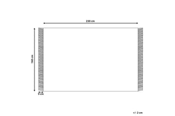Emirler Ullmatta 160x230 cm - Svart/Vit - Textilier & mattor - Mattor - Modern matta - Ullmattor