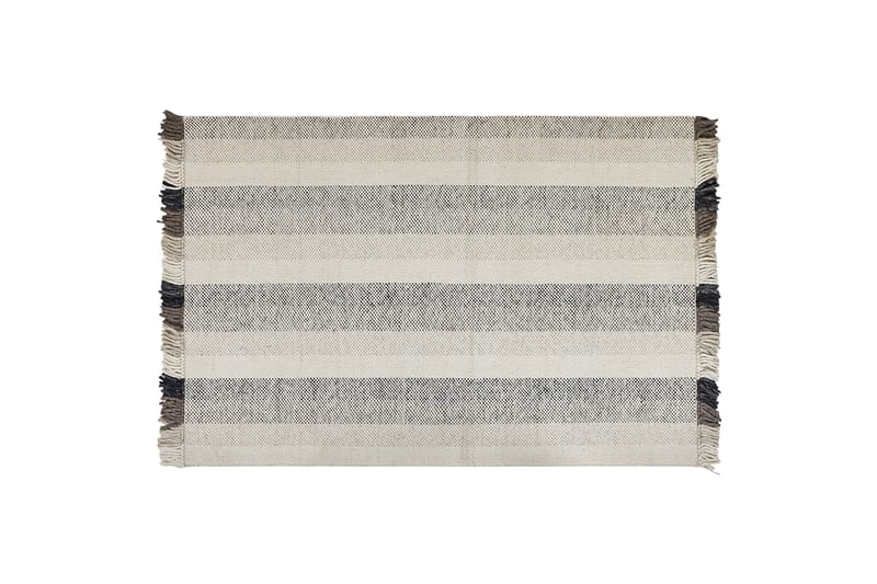 Emirler Ullmatta 160x230 cm, Svart/Vit