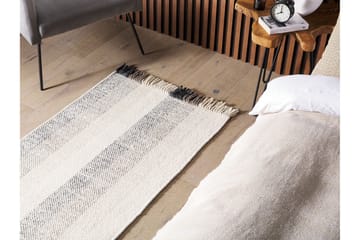 Emirler Ullmatta 80x150 cm - Svart/Vit - Textilier & mattor - Mattor - Modern matta - Ullmattor