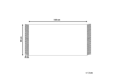 Emirler Ullmatta 80x150 cm - Svart/Vit - Textilier & mattor - Mattor - Modern matta - Ullmattor