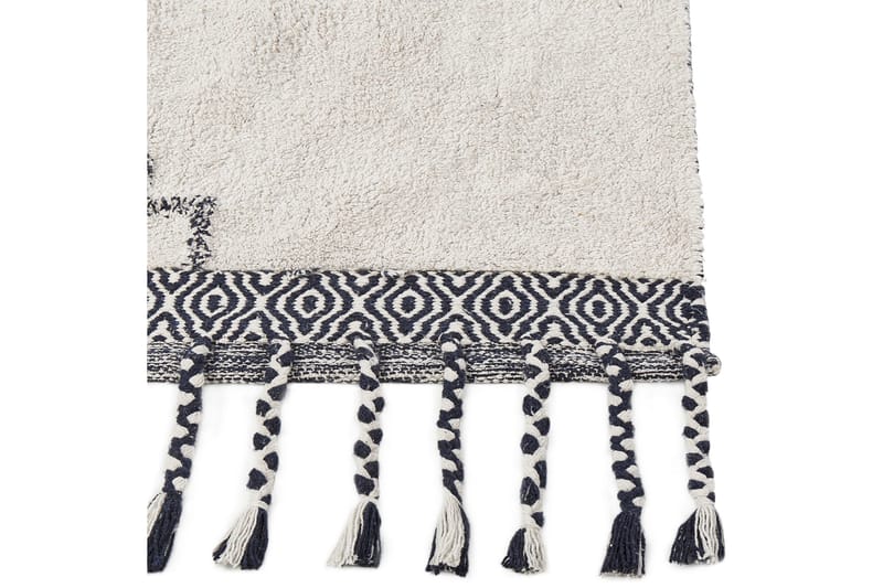 Eray Ryamatta 140x200 cm - Svart/Vit - Textilier & mattor - Mattor - Modern matta - Ryamattor