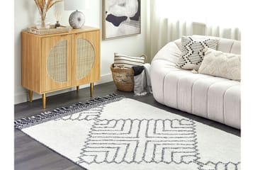 Eray Ryamatta 140x200 cm - Svart/Vit - Textilier & mattor - Mattor - Modern matta - Ryamattor