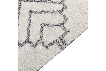 Eray Ryamatta 140x200 cm - Svart/Vit - Textilier & mattor - Mattor - Modern matta - Ryamattor